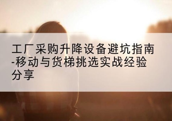 富民移动式升降机怎么选-工厂采购升降设备避坑指南-移动与货梯挑选实战经验分享